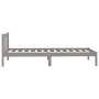 Estructura de cama madera maciza de pino gris 75x190 cm de vidaXL, Camas y somieres - Ref: Foro24-810044, Precio: 77,99 €, De...