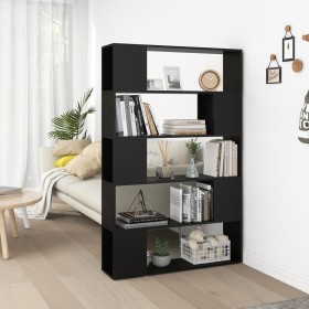 Librería separador madera contrachapada negro 100x24x155 cm de vidaXL, Librerías y estanterías - Ref: Foro24-809198, Precio: ...