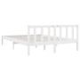 Estructura de cama madera maciza pino blanco 120x190 cm de vidaXL, Camas y somieres - Ref: Foro24-810053, Precio: 105,99 €, D...