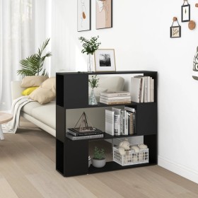 Estantería/divisor de espacios negro 100x24x94 cm de vidaXL, Librerías y estanterías - Ref: Foro24-809180, Precio: 63,99 €, D...