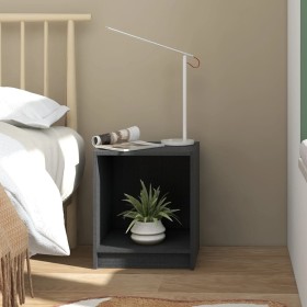 Solid gray pine wood bedside table 35.5x33.5x41.5 cm by vidaXL, Nightstands - Ref: Foro24-809923, Price: 24,99 €, Discount: %