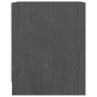 Mesita de noche madera maciza de pino gris 35,5x33,5x41,5 cm de vidaXL, Mesitas de noche - Ref: Foro24-809923, Precio: 24,62 ...