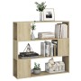 Estantería divisor de espacios color roble Sonoma 100x24x94 cm de vidaXL, Librerías y estanterías - Ref: Foro24-809182, Preci...