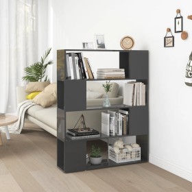 Glänzend graues Regal/Raumteiler 100x24x124 cm von vidaXL, Bücherregale und Regale - Ref: Foro24-809196, Preis: 67,70 €, Raba...