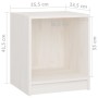 Mesita de noche madera maciza de pino blanco 35,5x33,5x41,5 cm de vidaXL, Mesitas de noche - Ref: Foro24-809921, Precio: 33,3...