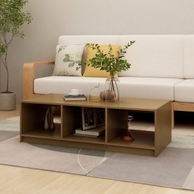 Massiver Couchtisch aus honigbraunem Kiefernholz, 110 x 50 x 34 cm von vidaXL, Couchtisch - Ref: Foro24-809915, Preis: 76,99 ...