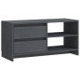 Mueble para TV de madera maciza de pino gris 80x31x39 cm de vidaXL, Muebles TV - Ref: Foro24-809896, Precio: 56,66 €, Descuen...