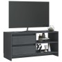 Massives Kiefernholz TV-Möbel grau 80x31x39 cm von vidaXL, TV-Möbel - Ref: Foro24-809896, Preis: 56,66 €, Rabatt: %