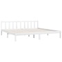 Estructura de cama madera maciza blanco Super King 180x200 cm de vidaXL, Camas y somieres - Ref: Foro24-810098, Precio: 127,3...