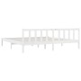 Estructura de cama madera maciza blanco Super King 180x200 cm de vidaXL, Camas y somieres - Ref: Foro24-810098, Precio: 127,3...