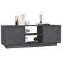 Mueble de TV madera maciza de pino gris 110x30x40 cm de vidaXL, Muebles TV - Ref: Foro24-809902, Precio: 57,57 €, Descuento: %