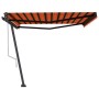 Orange and brown automatic standing awning 450x350 cm by vidaXL, Awnings - Ref: Foro24-3069850, Price: 643,24 €, Discount: %