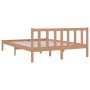 Estructura de cama madera maciza de pino marrón miel 160x200 cm de vidaXL, Camas y somieres - Ref: Foro24-810095, Precio: 130...