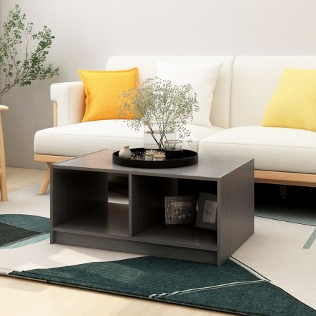 Solid gray pine wood coffee table 75x50x33.5 cm by vidaXL, Coffee table - Ref: Foro24-809908, Price: 41,99 €, Discount: %