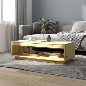 Mesa de centro de madera maciza de abeto 110x50x33,5 cm de vidaXL, Mesas de centro - Ref: Foro24-809207, Precio: 59,88 €, Des...