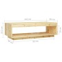 Couchtisch aus massivem Tannenholz 110x50x33,5 cm von vidaXL, Couchtisch - Ref: Foro24-809207, Preis: 60,31 €, Rabatt: %