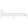 Solid white pine wood bed frame 140x200 cm by vidaXL, Beds and slatted bases - Ref: Foro24-810083, Price: 103,24 €, Discount: %