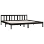 Estructura de cama de madera maciza de pino negro 200x200 cm de vidaXL, Camas y somieres - Ref: Foro24-810106, Precio: 128,70...