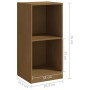 Solid honey brown mango wood auxiliary cabinet 35.5x33.5x76cm by vidaXL, Lockers and storage cabinets - Ref: Foro24-809933, P...