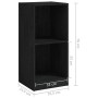 Solid black mango wood auxiliary cabinet 35.5x33.5x76 cm by vidaXL, Lockers and storage cabinets - Ref: Foro24-809934, Price:...