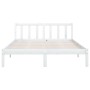 Solid white pine wood bed frame 160x200 cm by vidaXL, Beds and slatted bases - Ref: Foro24-810093, Price: 113,30 €, Discount: %