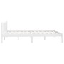 Estructura de cama madera maciza de pino blanca 150x200 cm de vidaXL, Camas y somieres - Ref: Foro24-810088, Precio: 101,37 €...