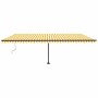 Automatic awning with wind sensor LED yellow white 600x350cm by vidaXL, Awnings - Ref: Foro24-3069893, Price: 1,00 €, Discoun...