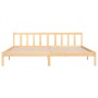 Solid pine wood bed frame 180x200 cm by vidaXL, Beds and slatted bases - Ref: Foro24-810097, Price: 130,53 €, Discount: %