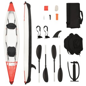 Red polyester inflatable kayak 424x81x31 cm by vidaXL, Kayaks - Ref: Foro24-93437, Price: 520,70 €, Discount: %