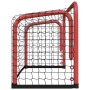 Portería hockey y red acero y poliéster rojo y negro 68x32x47cm de vidaXL, Porterías de hockey - Ref: Foro24-93740, Precio: 5...