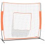 Baseballnetz aus Stahl und Polyester, schwarz und rot, 219 x 10 x 7212 cm von vidaXL, Baseball und Softball - Ref: Foro24-937...