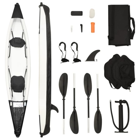 Kayak inflable poliéster negro 424x81x31 cm de vidaXL, Kayaks - Ref: Foro24-93438, Precio: 520,72 €, Descuento: %