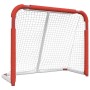 Portería de hockey poliéster rojo y blanco 137x66x112 cm de vidaXL, Porterías de hockey sobre hierba - Ref: Foro24-93754, Pre...