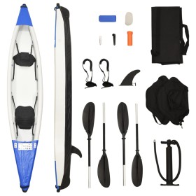 Blue polyester inflatable kayak 424x81x31 cm by vidaXL, Kayaks - Ref: Foro24-93436, Price: 523,82 €, Discount: %