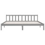 Gray solid wood bed frame Super King 180x200 cm by vidaXL, Beds and slatted bases - Ref: Foro24-810099, Price: 123,72 €, Disc...