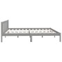 Gray solid wood bed frame Super King 180x200 cm by vidaXL, Beds and slatted bases - Ref: Foro24-810099, Price: 123,72 €, Disc...