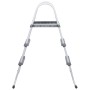 Gray steel pool ladder 84 cm by vidaXL, Pool stairs and ramps - Ref: Foro24-93804, Price: 60,19 €, Discount: %