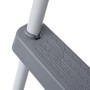 Gray steel pool ladder 84 cm by vidaXL, Pool stairs and ramps - Ref: Foro24-93804, Price: 60,19 €, Discount: %