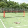 Black and red polyester tennis net 300x100x87 cm by vidaXL, tennis nets - Ref: Foro24-93756, Price: 57,17 €, Discount: %