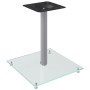 Lautsprecherständer 2 Stück gehärtetes Silberglas 1 Säule von vidaXL, Lautsprecherständer - Ref: Foro24-51812, Preis: 42,41 €...