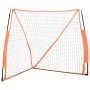 Black and orange steel and polyester baseball net 183x182x183 cm by vidaXL, Baseball and softball - Ref: Foro24-93737, Price:...