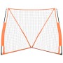 Baseballnetz aus schwarzem und orangefarbenem Stahl und Polyester, 183 x 182 x 183 cm von vidaXL, Baseball und Softball - Ref...