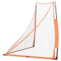 Baseballnetz aus schwarzem und orangefarbenem Stahl und Polyester, 183 x 182 x 183 cm von vidaXL, Baseball und Softball - Ref...