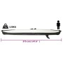 Black polyester inflatable kayak 375x72x31 cm by vidaXL, Kayaks - Ref: Foro24-93435, Price: 372,40 €, Discount: %