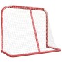 Portería de hockey poliéster rojo y blanco 183x71x122 cm de vidaXL, Porterías de hockey sobre hierba - Ref: Foro24-93755, Pre...