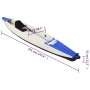 Blue polyester inflatable kayak 375x72x31 cm by vidaXL, Kayaks - Ref: Foro24-93433, Price: 353,74 €, Discount: %