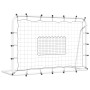 Steel and PE football rebound net black and white 184x61x123 cm by vidaXL, soccer goals - Ref: Foro24-93735, Price: 75,89 €, ...