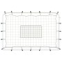 Steel and PE football rebound net black and white 184x61x123 cm by vidaXL, soccer goals - Ref: Foro24-93735, Price: 75,89 €, ...