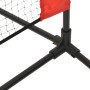 Red de tenis poliéster negro y rojo 400x100x87 cm de vidaXL, Redes de tenis - Ref: Foro24-93757, Precio: 61,92 €, Descuento: %