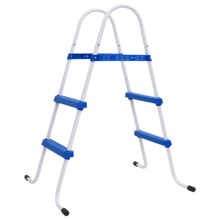 Escalera para piscina acero azul y blanco 84 cm de vidaXL, Escaleras y rampas de piscina - Ref: Foro24-93805, Precio: 62,25 €...